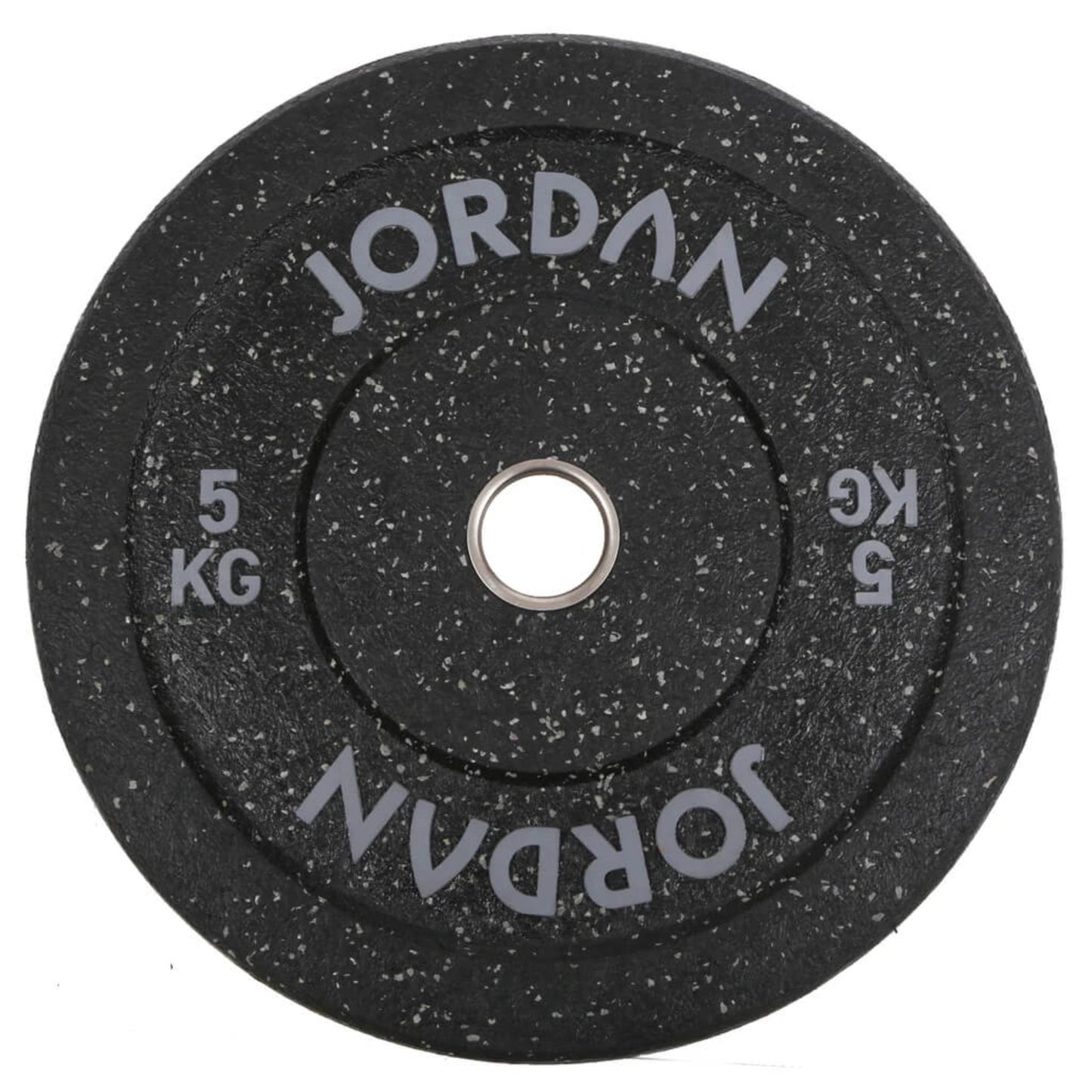HG Black Rubber Bumper Weight Plates - Coloured Fleck 5kg