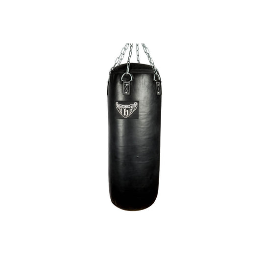 Hatton Boxing Heavy Duty Punch Bag black Leather 100cm x 40cm - 35kg
