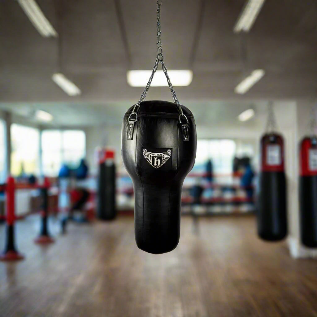 Hatton Boxing Uppercut Punching Bag In Black Leather