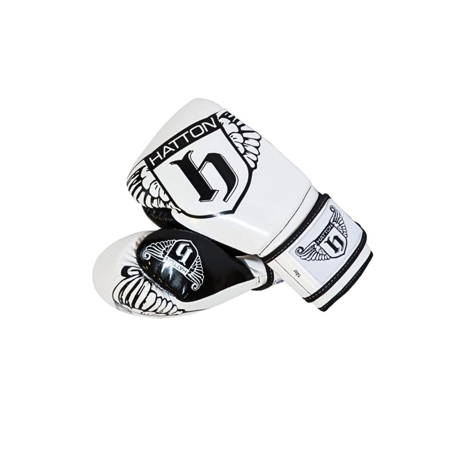 Hatton PU CoolFlow Fitness Gloves 14 oz  in black and white