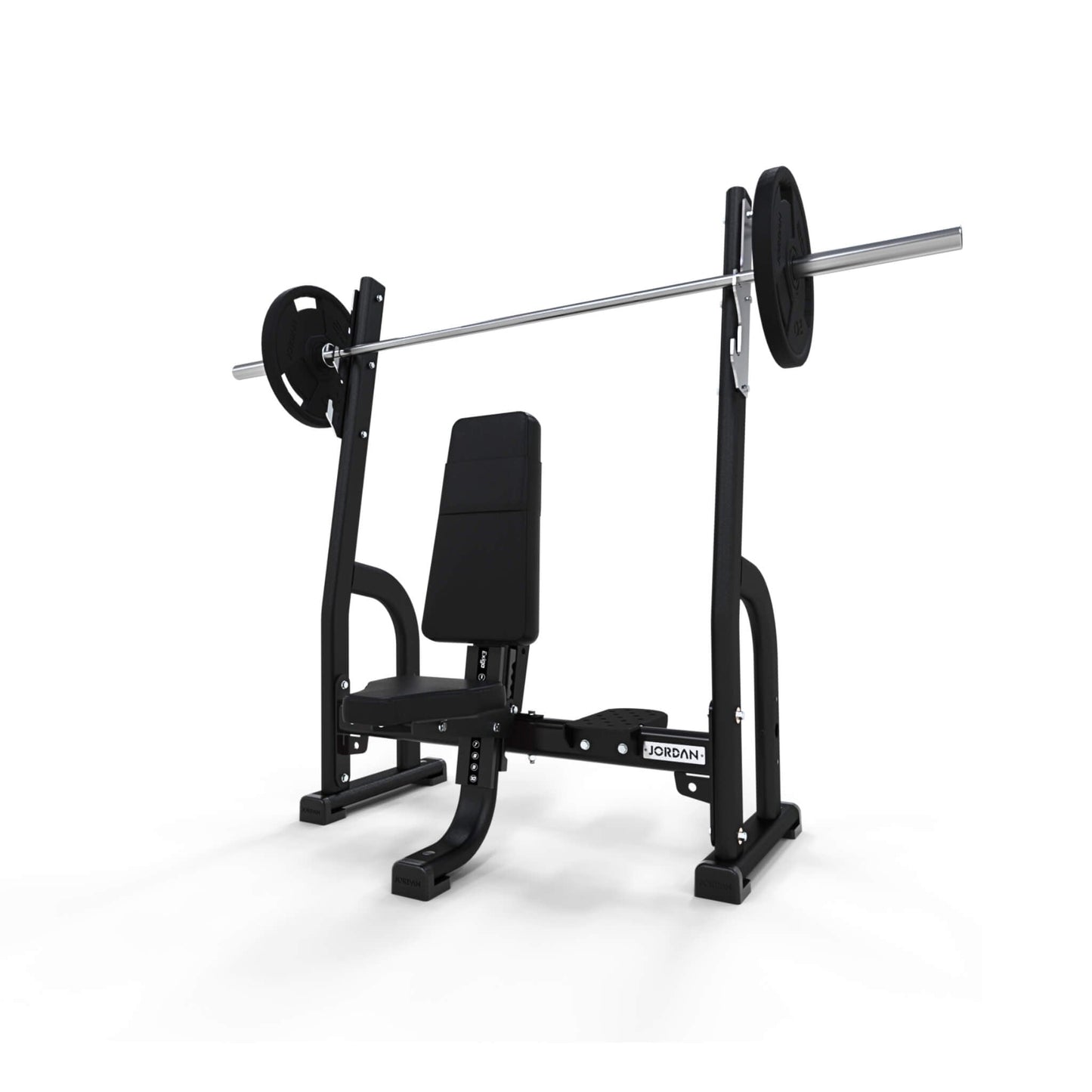 Jordan Fitness Olympic Shoulder Press Bench - Black