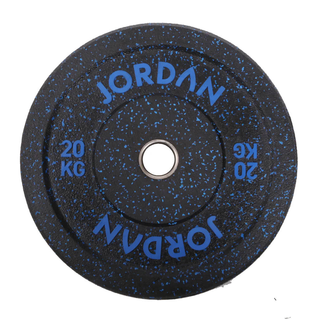 HG Black Rubber Bumper Weight Plates - Coloured Fleck 20kg