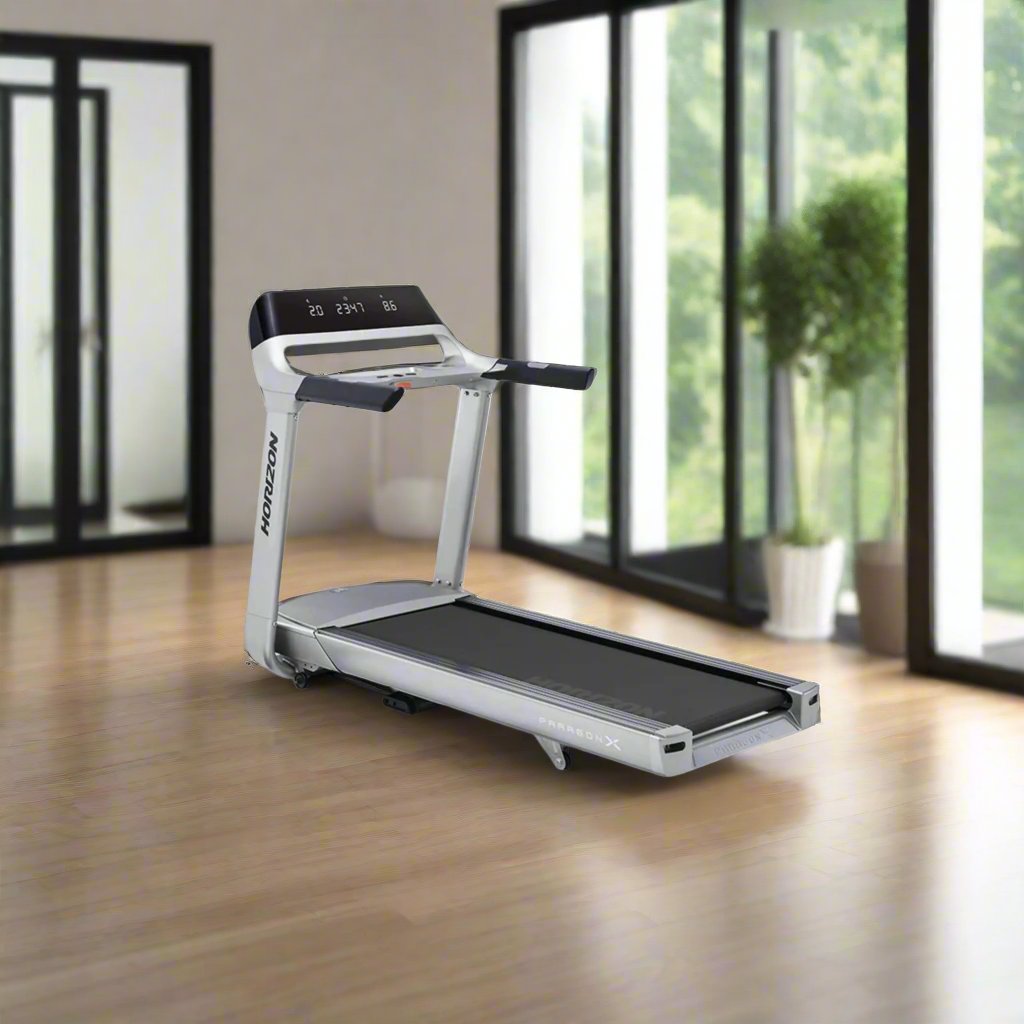 Horizon Paragon X Treadmill – AirTrain, Bluetooth, Folding Design