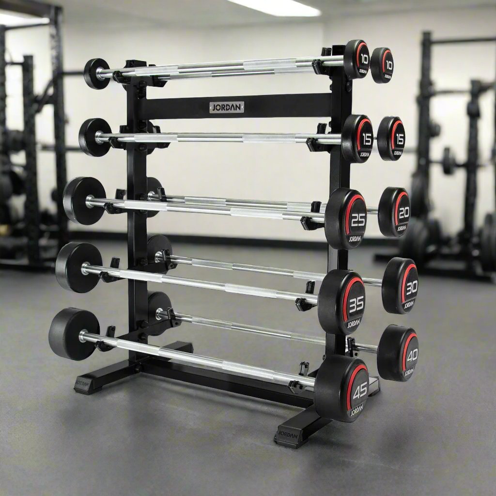 Jordan Fitness Barbell Rack – Durable, Space-Saving Storage Solution