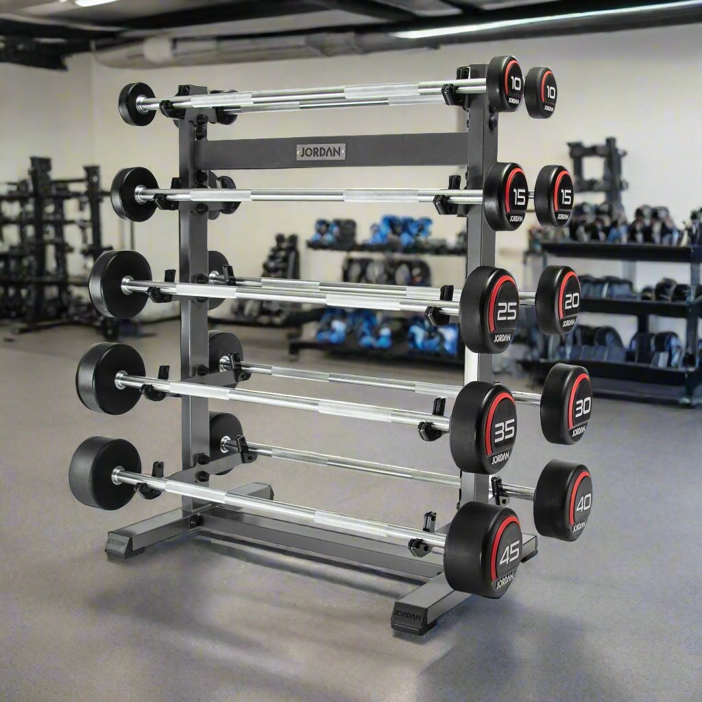 Jordan Fitness Barbell Rack – Durable, Space-Saving Storage Solution