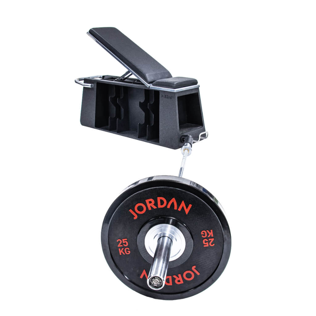 Hiit bench with core trainer built-in barbell landmine sleeve