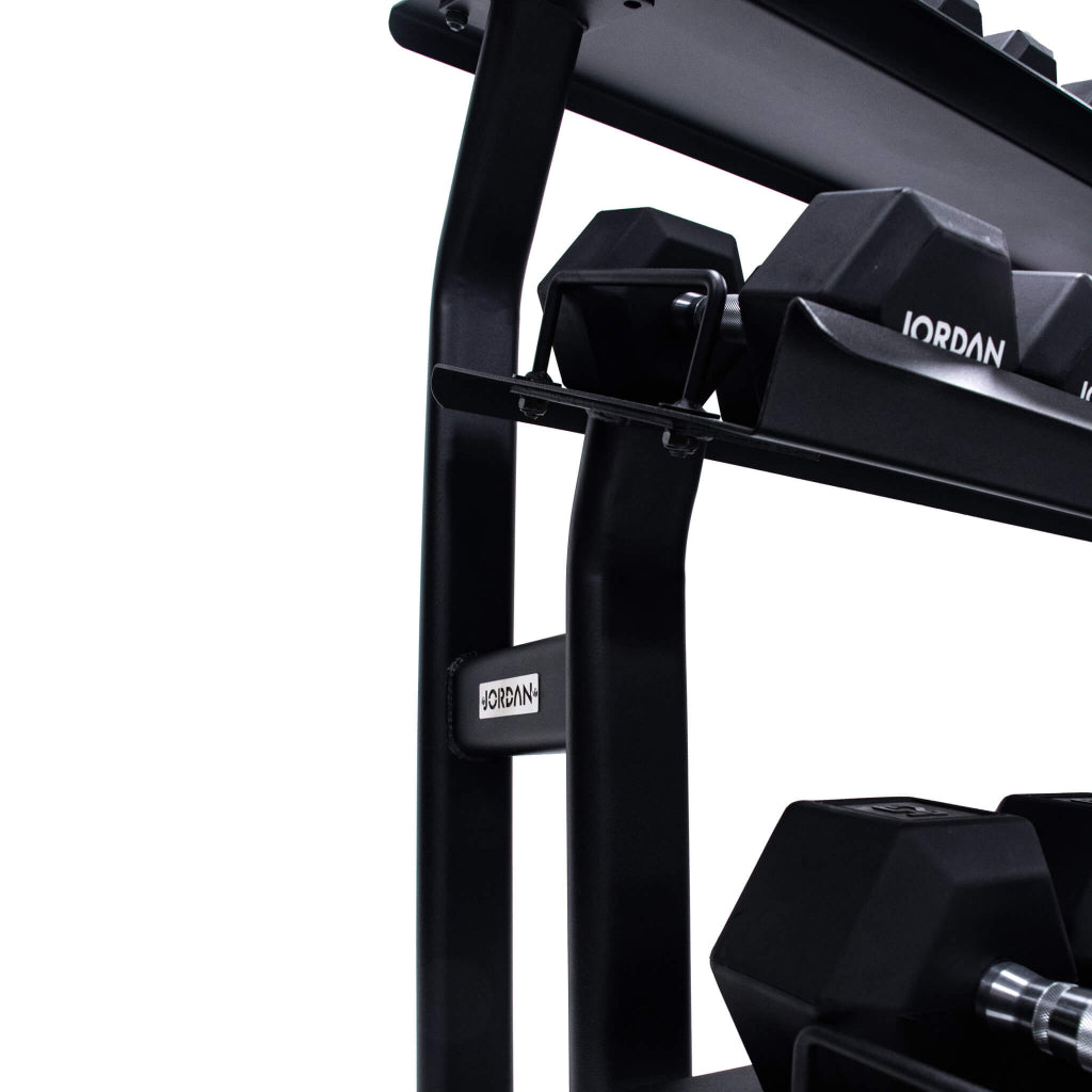 Jordan Fitness Hex Dumbbell Rack – Durable, Space-Saving Gym Storage