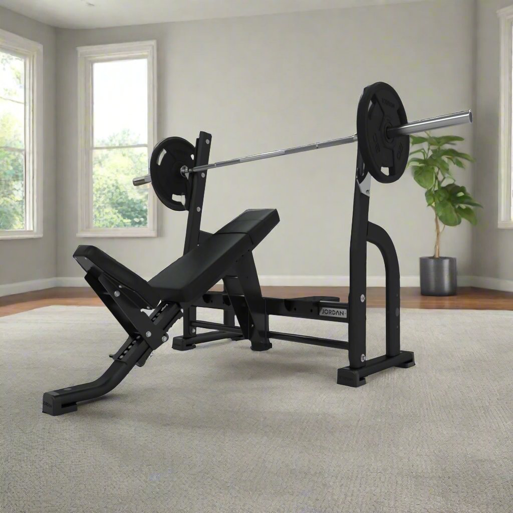 Jordan Fitness Olympic Incline Bench – Durable & Comfortable, UK Made