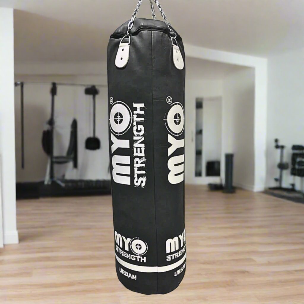 Myo Strength Punch Bag – 5ft Leather, Heavy-Duty
