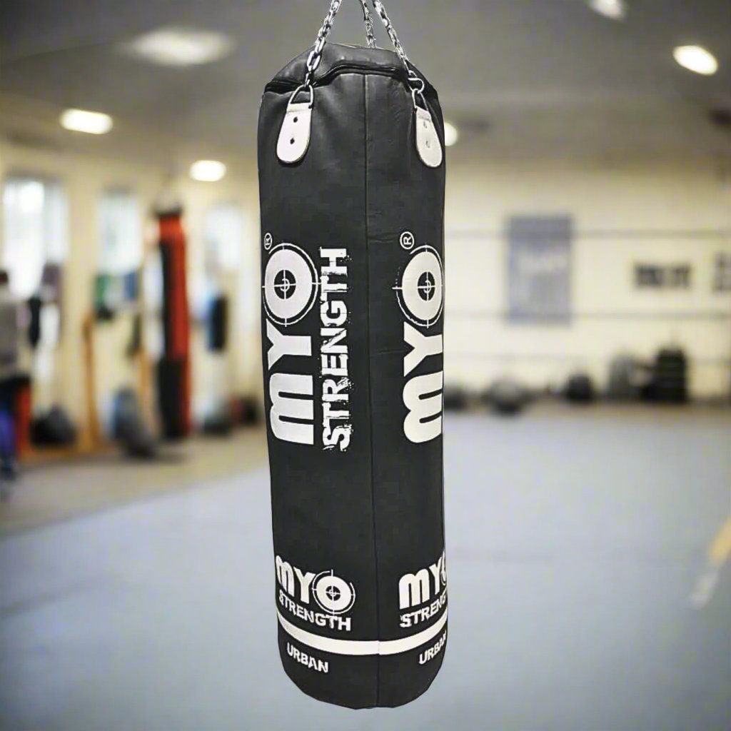 Myo Strength Punch Bag – 5ft Leather, Heavy-Duty