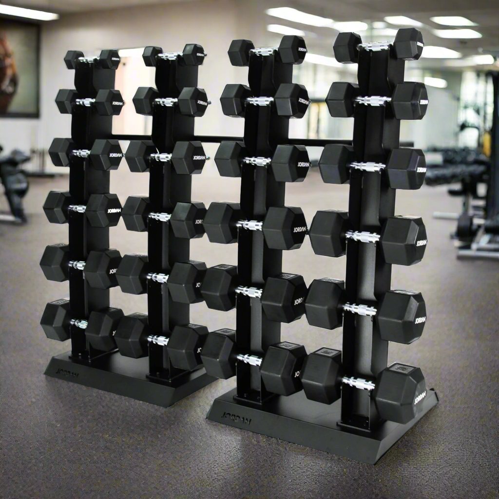 Vertical Dumbbell Rack – Space-Saving, Holds 10 Pairs